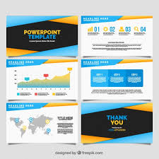 Modern Powerpoint Template With Infographic Data Vector