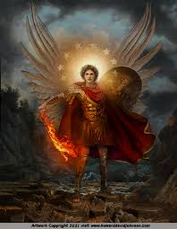 Angel Art and a brief introduction to Angelology; New Pictures of Angels by Howard David Johnson featuring oil paintings, prismacolors and digital media.