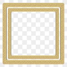 square gold frame png transpa