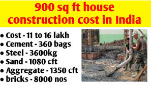 900 Sq Ft House Construction Cost In