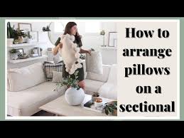 Arrange Pillows On A Sectional