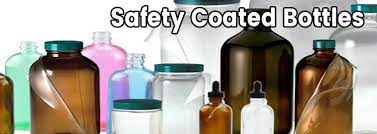 Safety Coated Glass Bottles Plastic