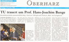 Nachruf auf Prof. Dr. Hans-Joachim Bunge | Deutsche Gesellschaft ... - bunge_nachruf