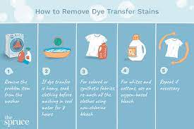 remove dye transfer stains from clothes