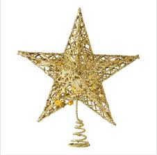 Download this free photo about christmas tree star, and discover more than 6 million professional stock photos on freepik. Amazon Com Sricam Christmas Tree Topper 7 8 Wire Gold Tree Star For Chirstmas Decoration Home Kitchen
