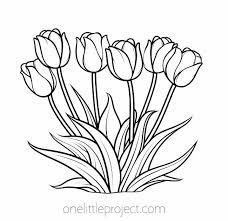 flower coloring pages free printable