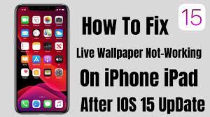 fix live wallpaper on iphone ipad 2021