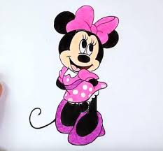 how to draw minnie mouse from mickey