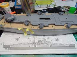 Tamiya Bismarck Battleship Build Part 2