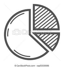 Pie Chart Line Icon Business And Diagram