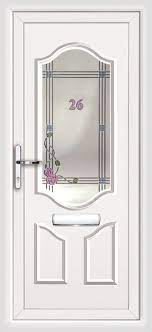 Upvc Front Doors With Stippolyte Glass