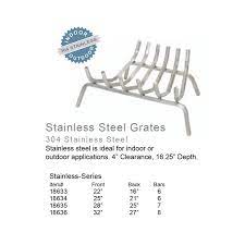 Stainless Steel Fireplace Grate