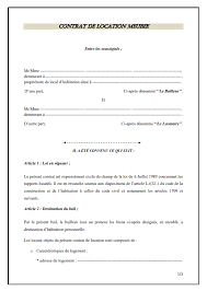 de contrat en format word gratuit