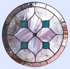 circles leaded stained glass custom
