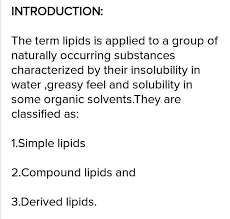 simple lipids compound lipids