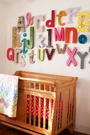 baby room wall alphabet nursery