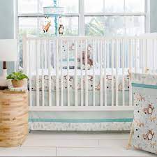 forest friends 3pc crib bedding set by