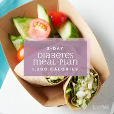 3 day diabetes meal plan 1 200