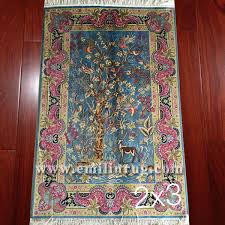 1a 2ft x 3ft small handmade silk rugs