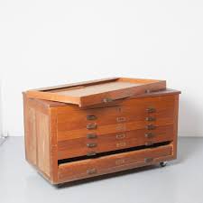wood flat file cabinet neef louis