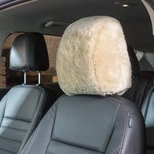 sheepskin headrest covers tailor made