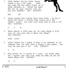 monster math word problems free pdfs