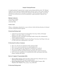 Sample Paralegal Resume Cover Letters Barca Fontanacountryinn Com