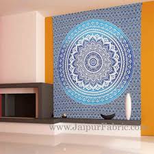 Buy Jaipur Fabric Blue Mandala