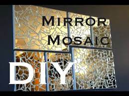 diy mirror mosaic art theeasydiy