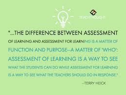 The Difference Between Assessment Of Learning And Assessment