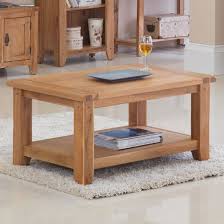 Velum Wooden Coffee Table In Chunky