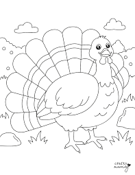 free turkey coloring pages to print