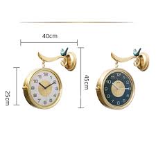 Modern Double Sided Wall Clock Quiet