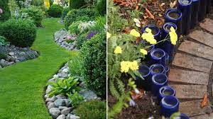 10 belles idées pour décorer vos bordures de plates-bandes dans le jardin -  Trucs et Bricolages