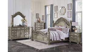 Pecardo Platinum Gold Bedroom Collection