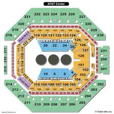 at t center seating chart seating