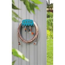 maze outdoor sink with hose hanger wall