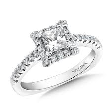 square shape halo enement ring