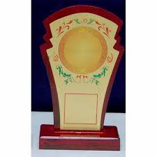 shivam international metal wooden trophy