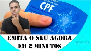 primeira via do cpf pela internet