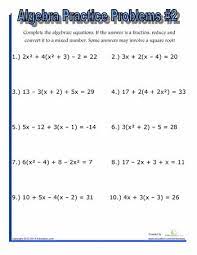 algebra practice problems 2