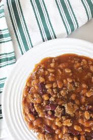 hearty slow cooker cowboy beans recipe