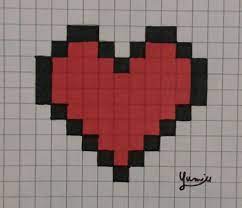 pixel art de cœur : +31 Idées et designs pour vous inspirer en images en  2023 | Pixel art facile, Dessin pixel art facile, Pixel art