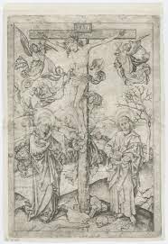 Chrystus na krzyżu, z czterema aniołami - Schongauer Martin - FBC