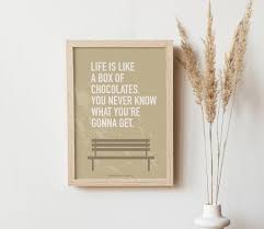 Quote Forrest Gump Art Poster