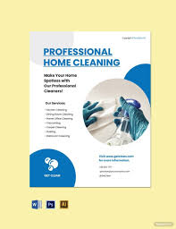 sle cleaning service flyer template