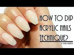 how to dip acrylic nails technique