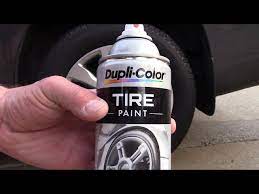 Apply Dupli Color Clear Tire Paint