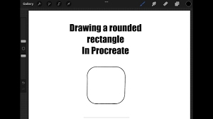 draw a rounded rectangle in procreate