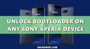 On sony xperia devices you can unlock the bootloader using fastboot and then flash/modify system or recovery images or completely wipe . How To Unlock Bootloader On Any Sony Xperia Device Droidwin